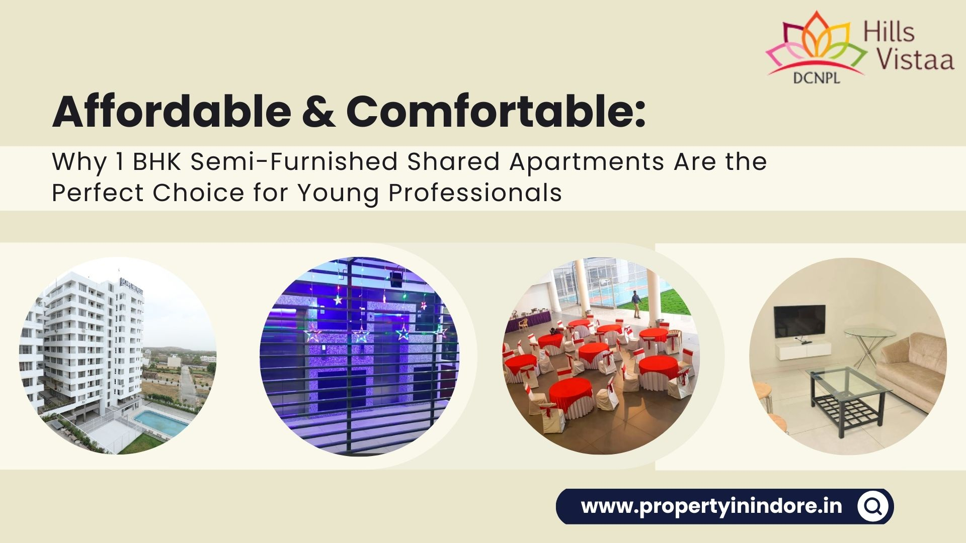 Affordable & Comfortable: Why 1 BHK Semi-Furnished Shared Apartments Are the Perfect Choice for Young Professionals